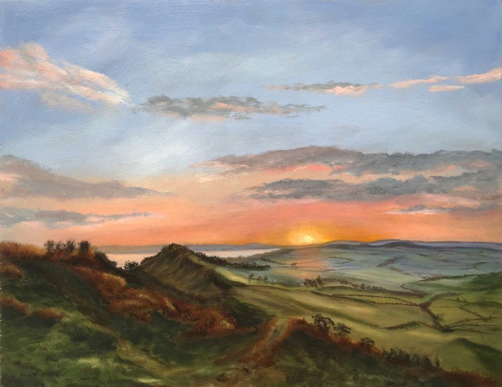 Sunset view from Peak Hill Sidmouth